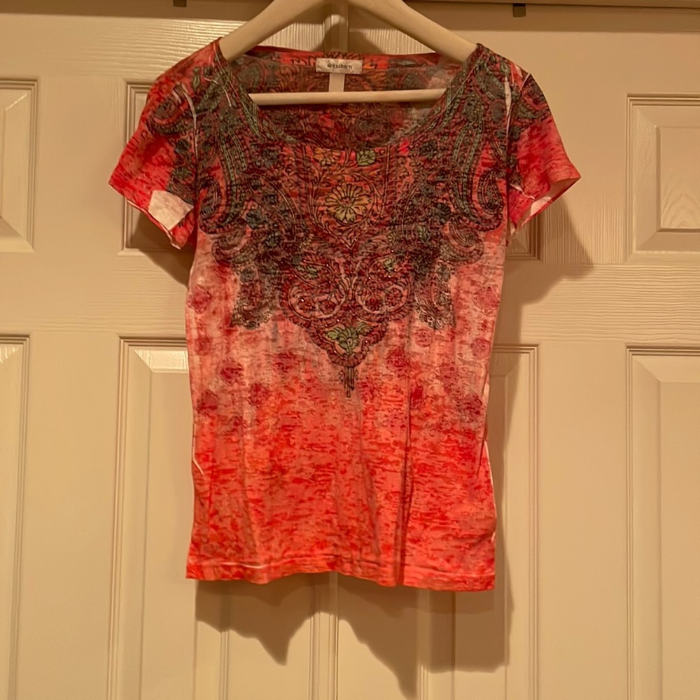 Dress Barn Scoop Neck Tee